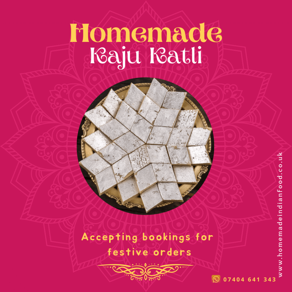 Homemade Kaju Katli (Indian Cashew Fudge)