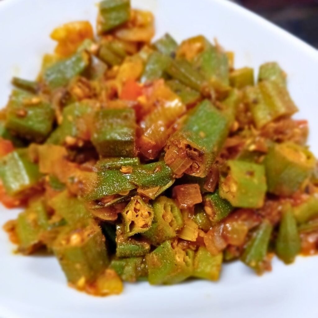 Delhi Bhindi Masala (Stir Fried Spiced Okra)