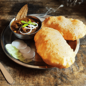 Ludhiana Chole Bhature (Punjabi Chickpea Curry & Fried Bread)