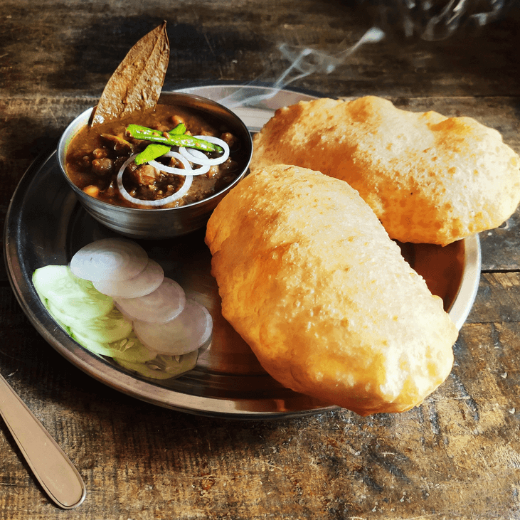 Ludhiana Chole Bhature (Punjabi Chickpea Curry & Fried Bread)