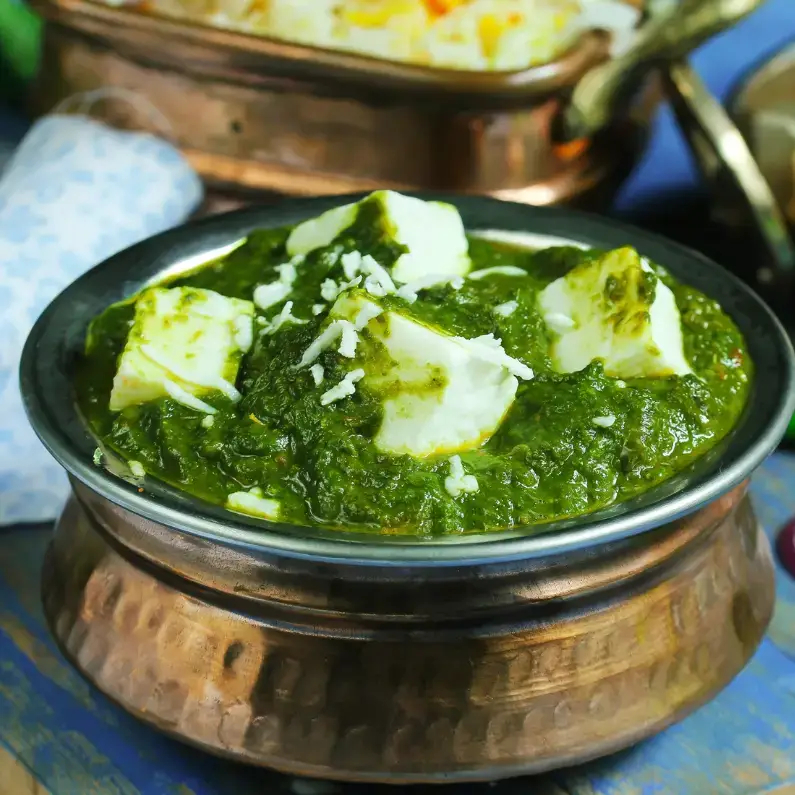 Kashmiri Methi Paneer Chaman (Fenugreek & Cottage Cheese Curry)