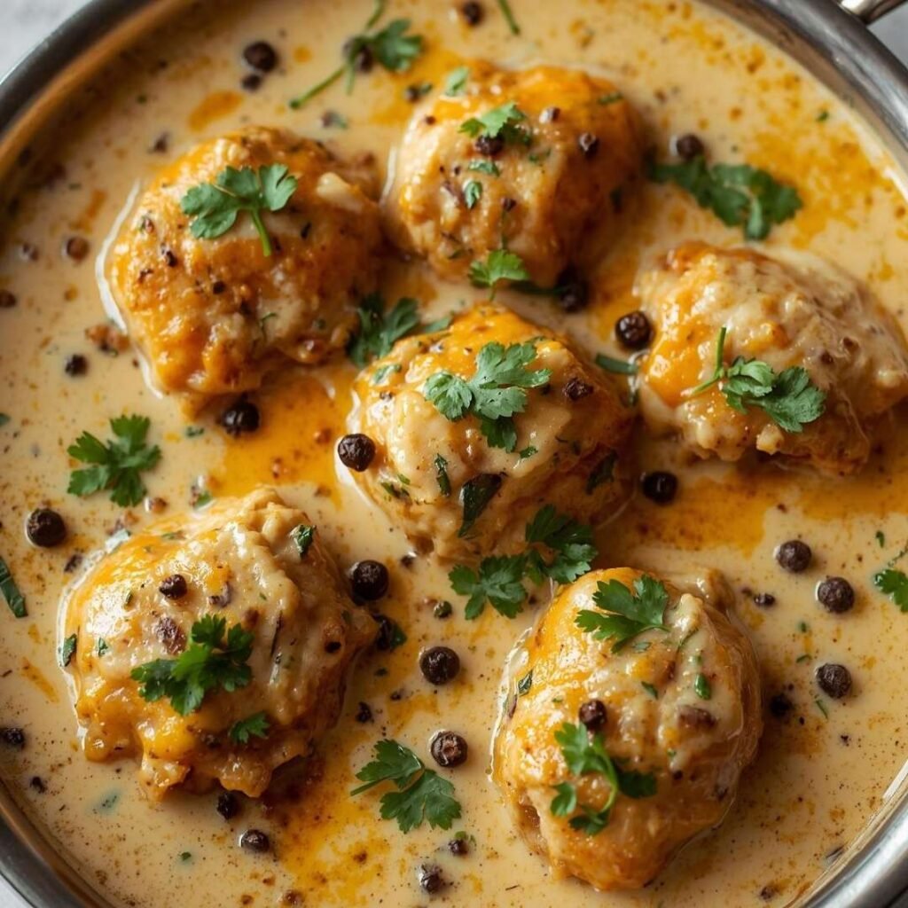 Lucknowi Kali Mirch Chicken (Black Pepper Chicken Curry)