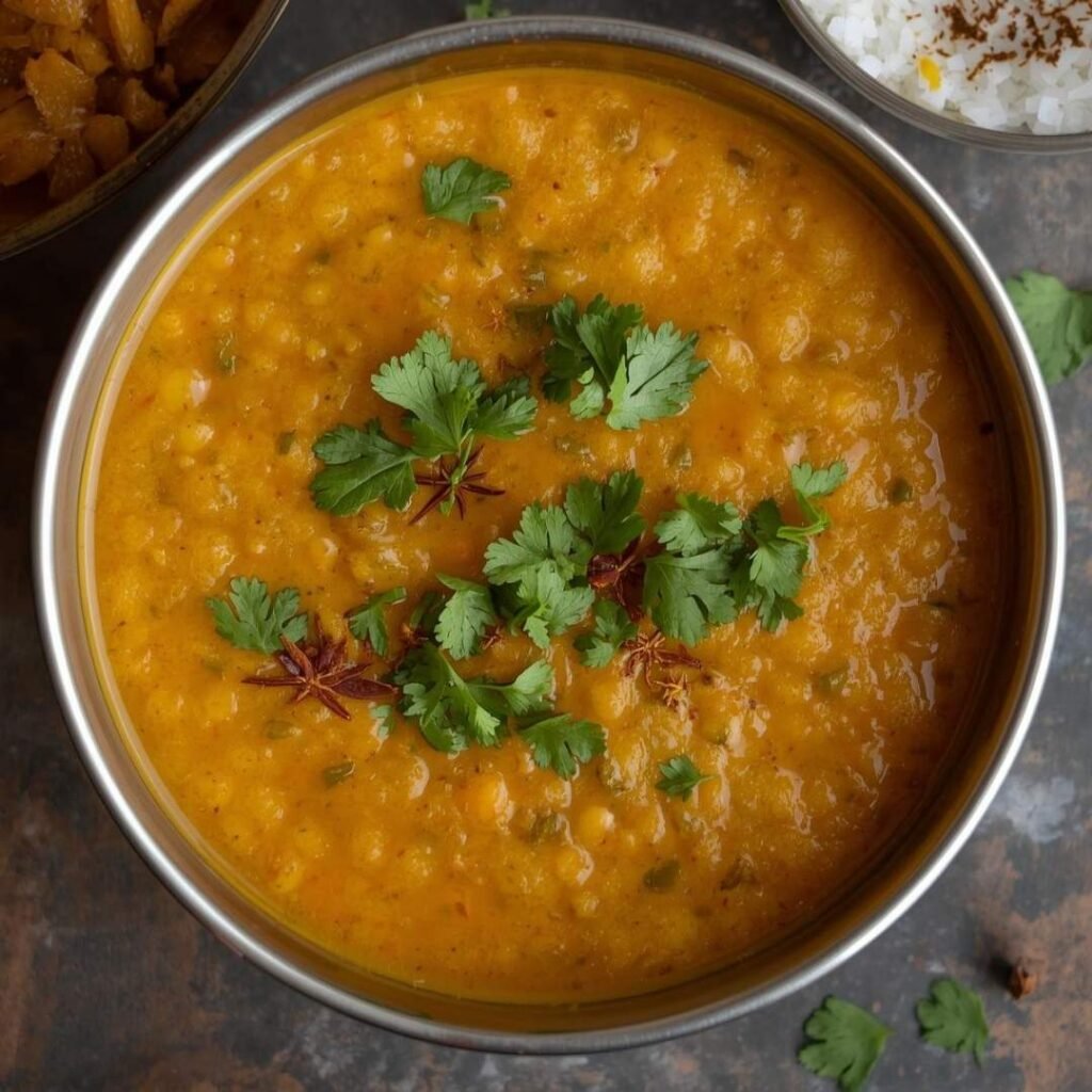 North Indian Mung Dal (Yellow Moong Lentil Curry)
