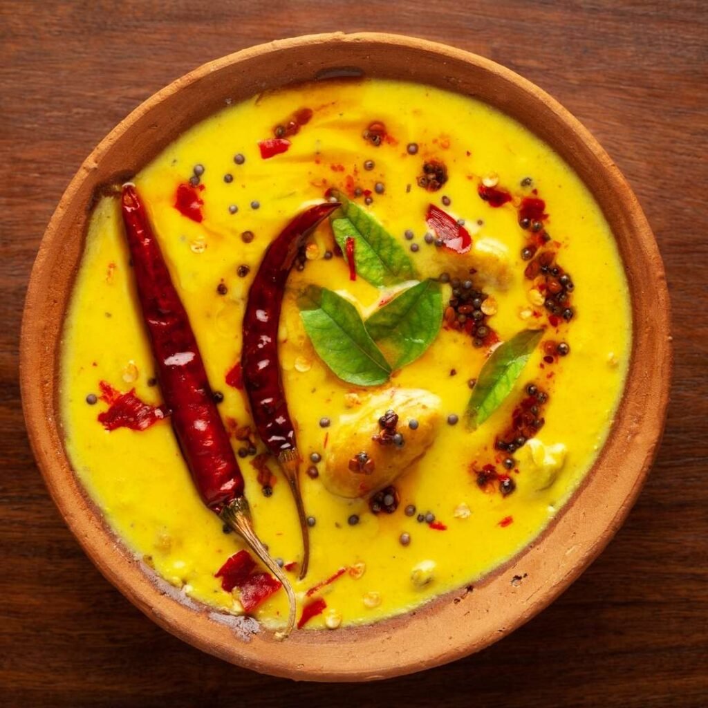 Punjabi Kadhi Pakora (Gram Flour Dumplings in Yogurt Curry)