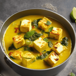 Yellow Paneer Chaman (Mild Cottage Cheese Curry)