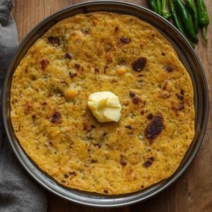 Makki / Bajre ki Roti (Corn & Millet Wholegrain Indian Flatbread)