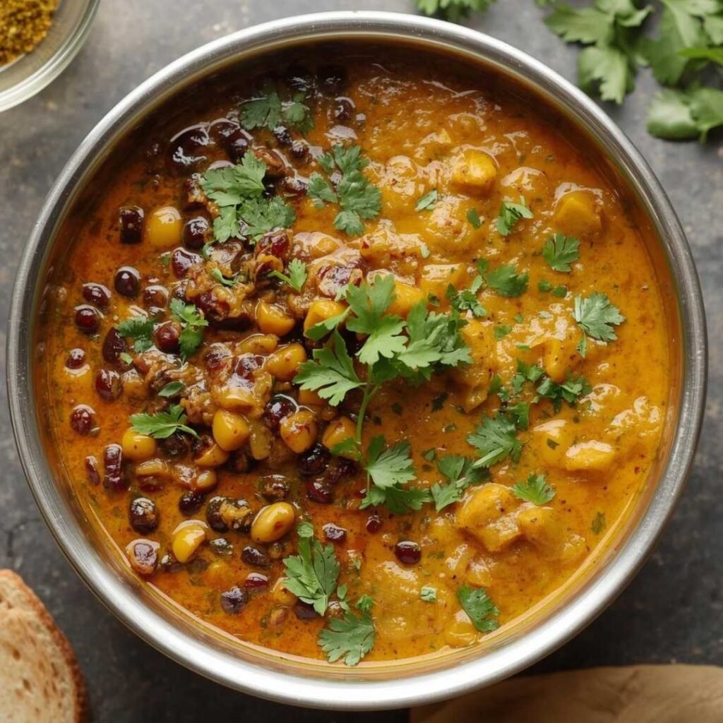 Punjabi Black-Yellow Dal (Mixed Lentil Curry)