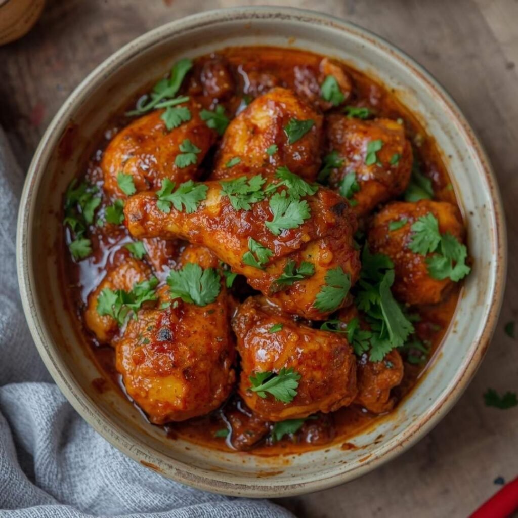 Punjabi Achari Chicken (Pickle-Spiced Chicken Curry)