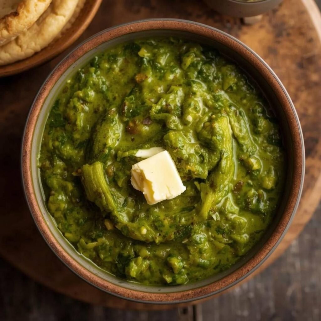 Punjabi Sarson Ka Saag (Stir Fried Mustard Leaf)
